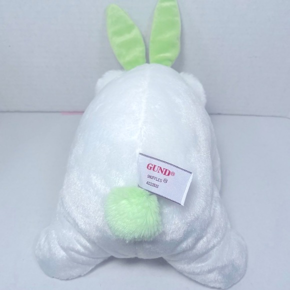 BNWT GUND SNUFFLES 4033518 w GREEN BUNNY EARS PRISTINE 10” - Picture 9 of 11